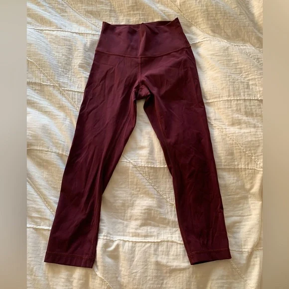 Lululemon Wunder Under Crop Dark Adobe - Size 4 - Picture 1 of 8